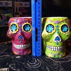 Sugar skull coffee cup